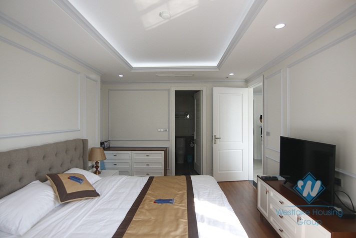 High floor luxury two bedrooms apartment for rent in city center, Hoan Kiem district, Ha Noi